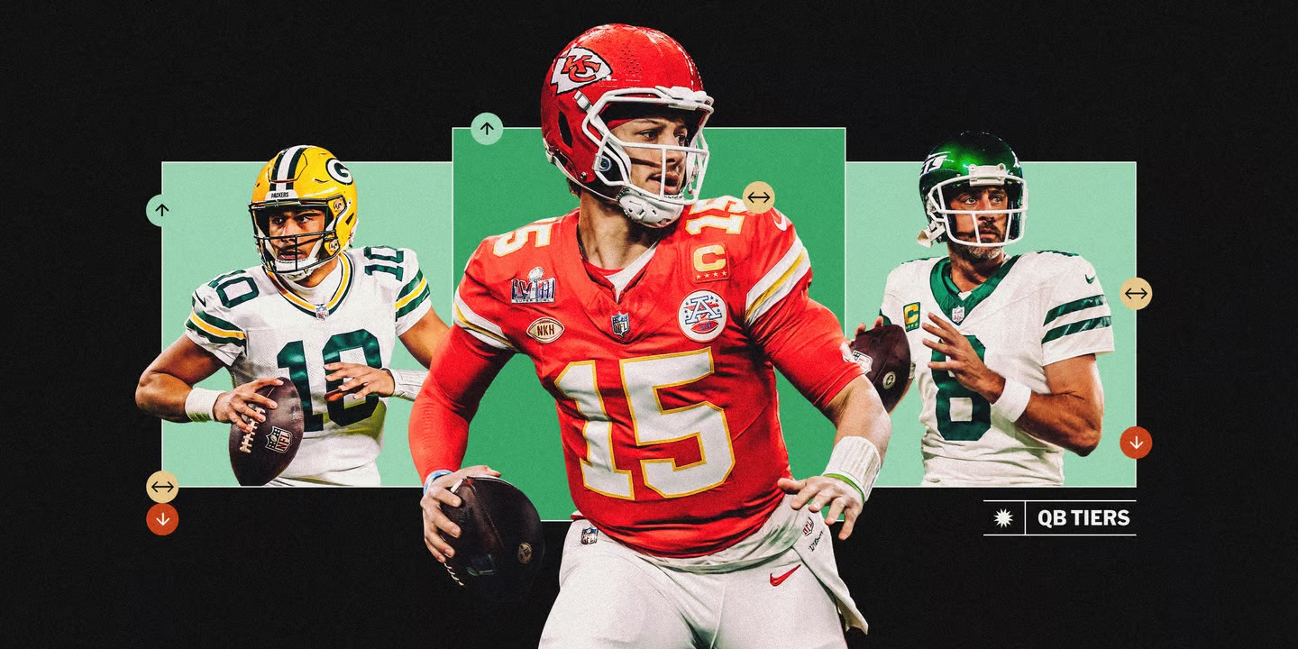 NFL Quarterback Tiers 2024: Only 2 join Mahomes in Tier 1; Rodgers, Herbert drop out