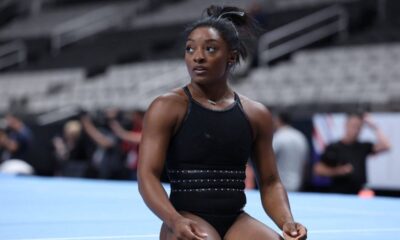 Simone Biles opens up about juggling Olympic tension and fan expectations amid the Paris Olympic finals.